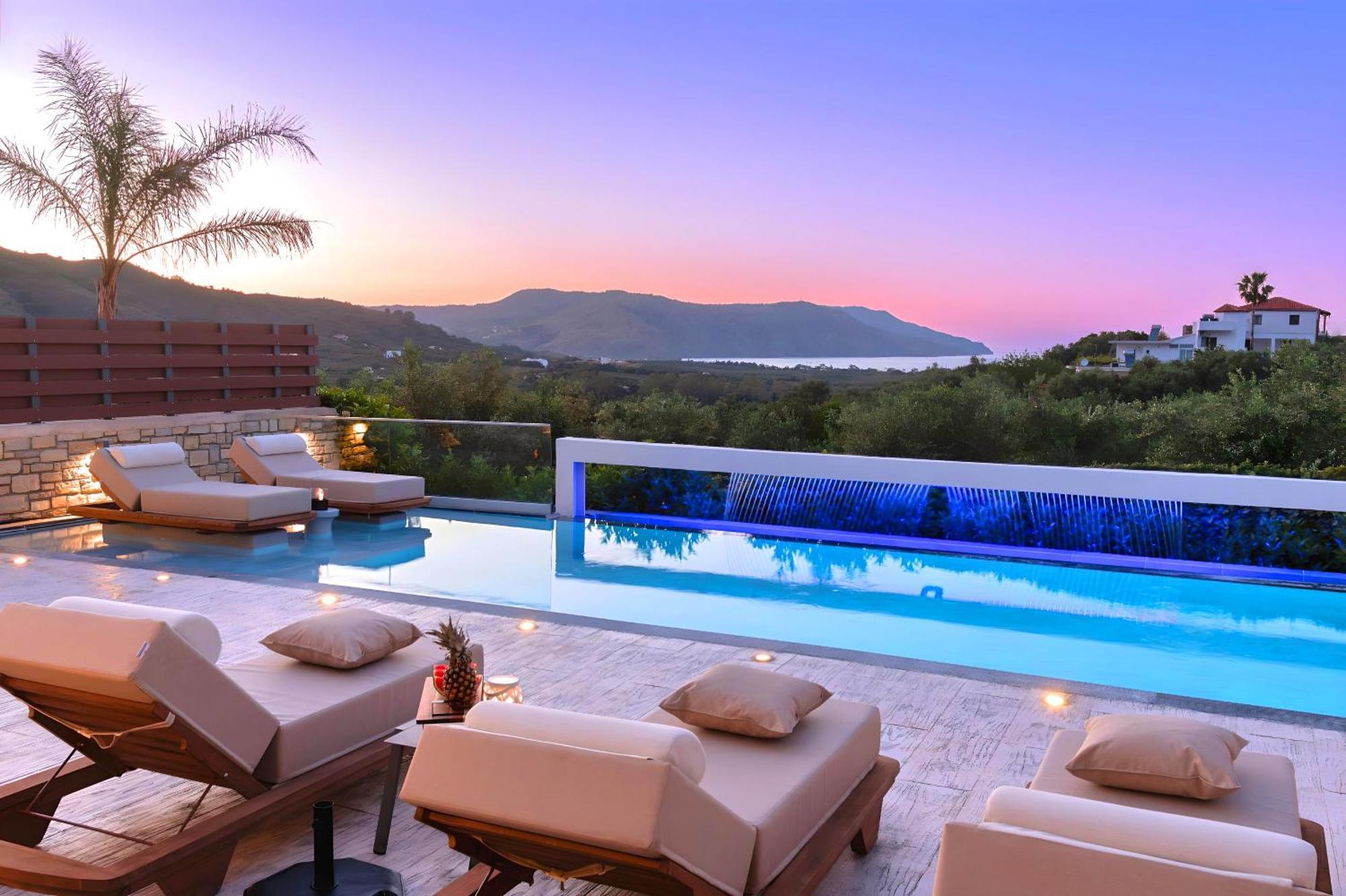 Minoas Villas Heated Pool Kournas Luaran gambar