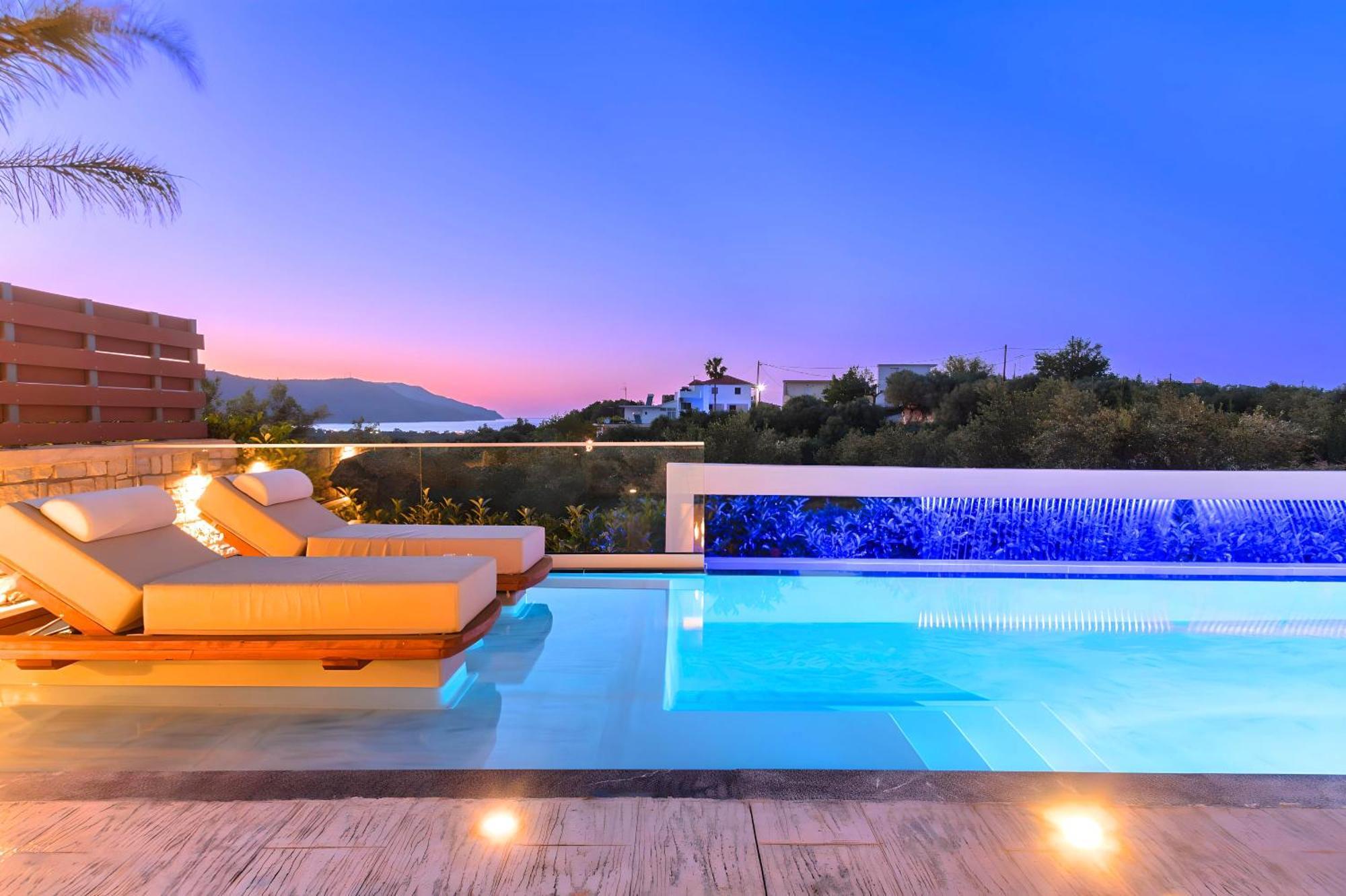 Minoas Villas Heated Pool Kournas Luaran gambar