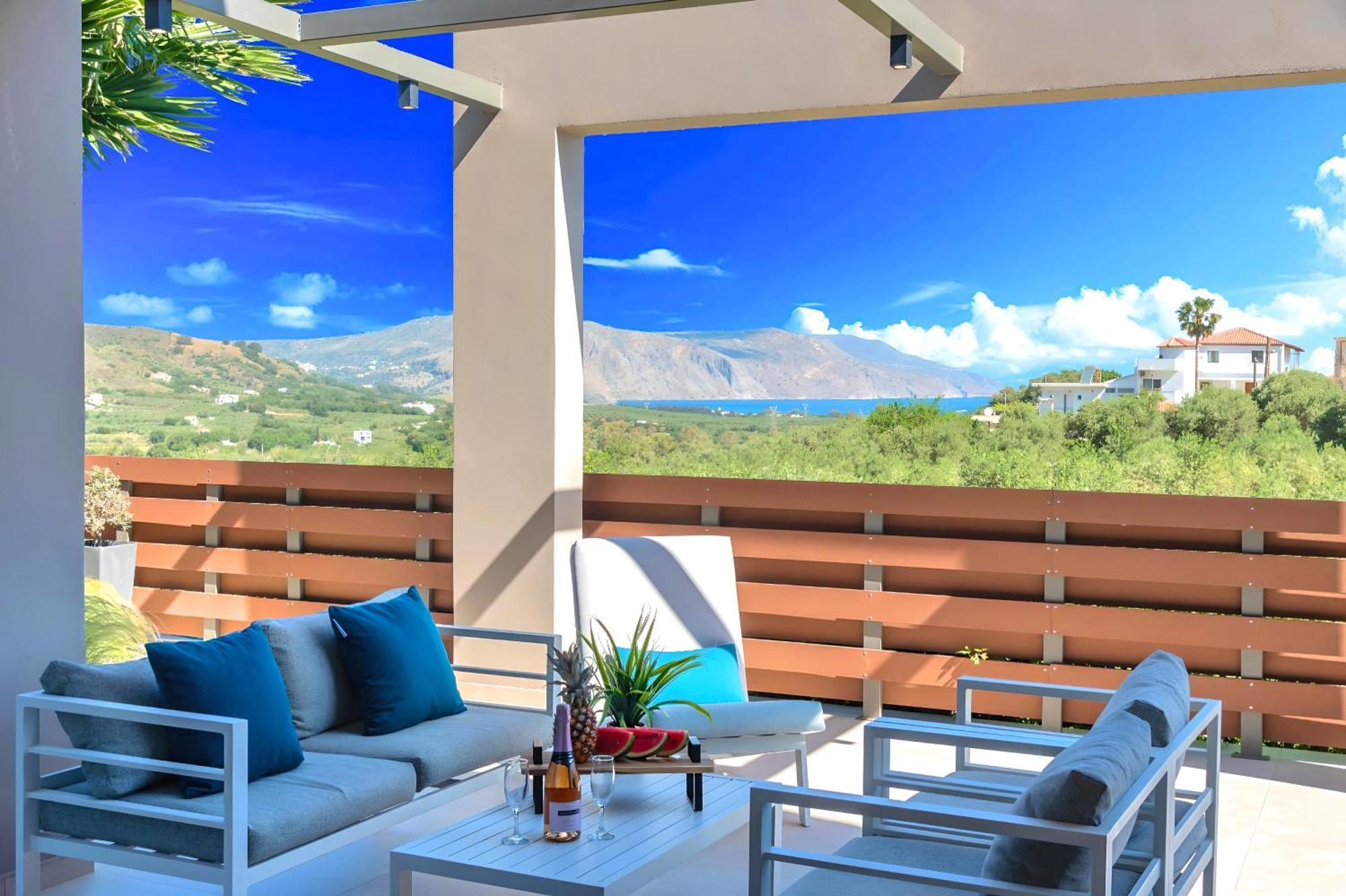Minoas Villas Heated Pool Kournas Luaran gambar