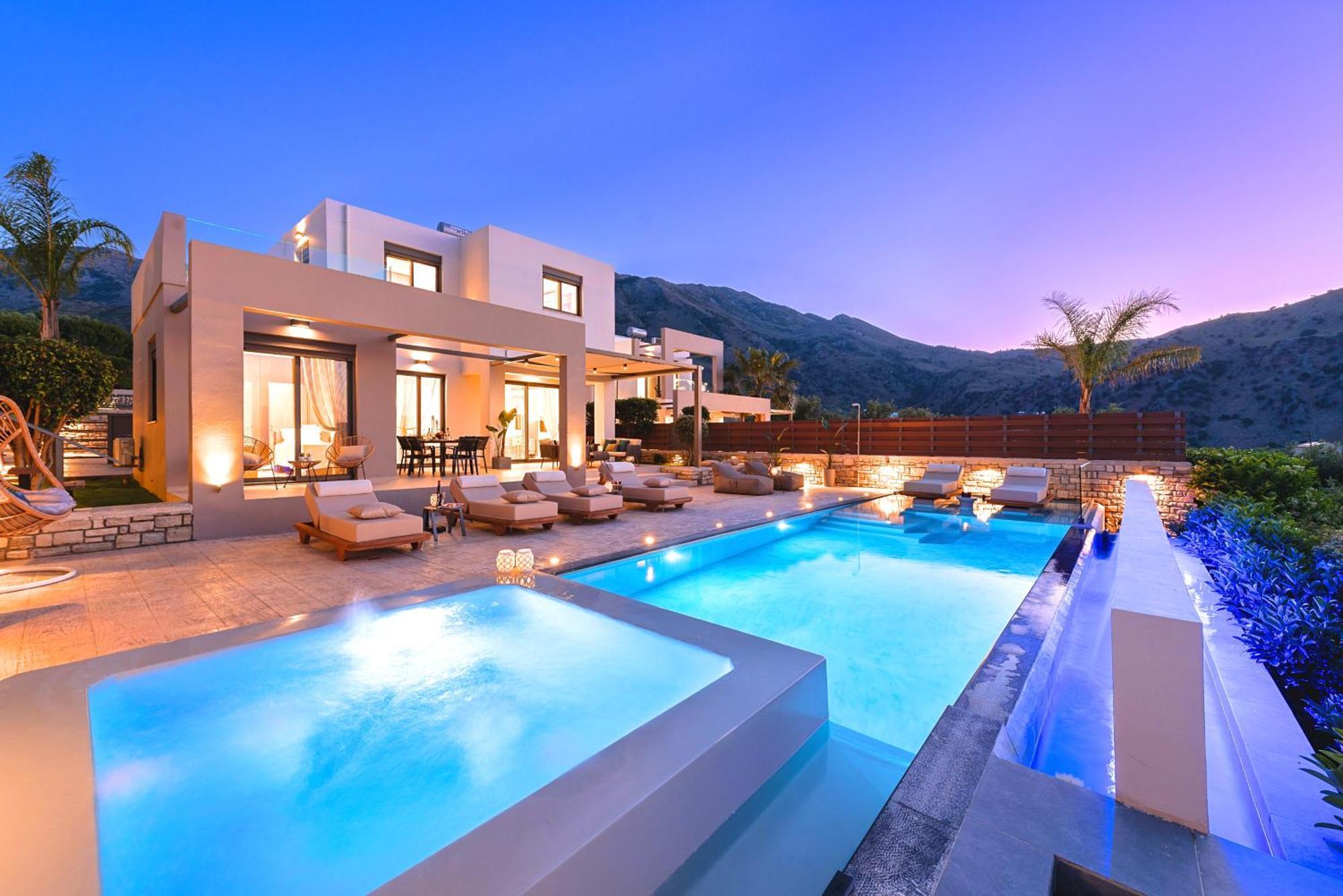 Minoas Villas Heated Pool Kournas Luaran gambar