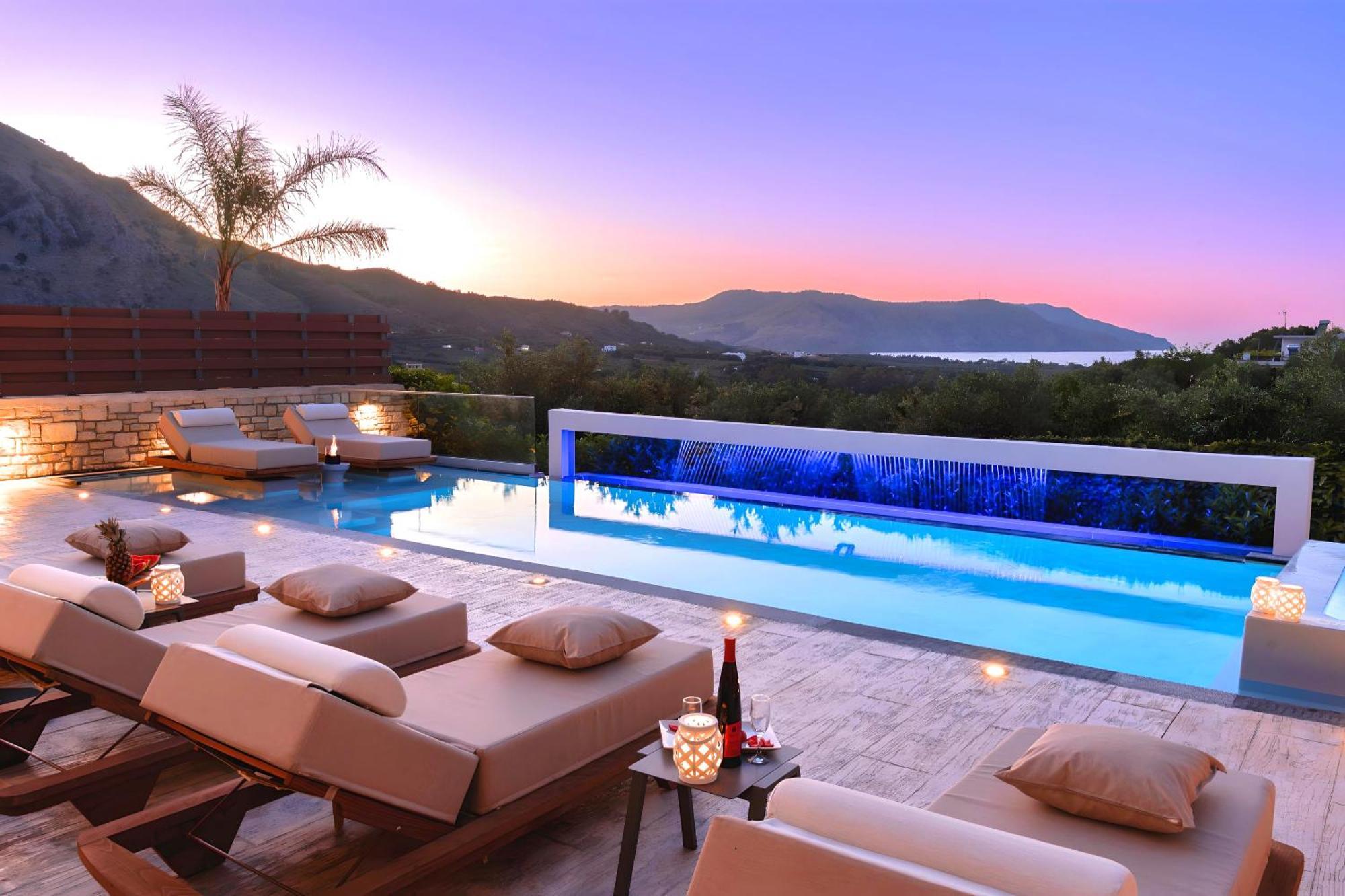 Minoas Villas Heated Pool Kournas Luaran gambar