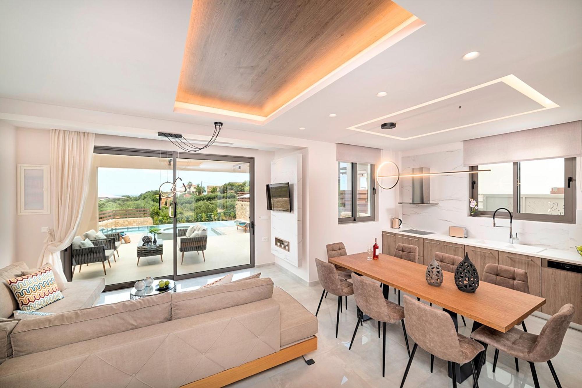 Minoas Villas Heated Pool Kournas Luaran gambar