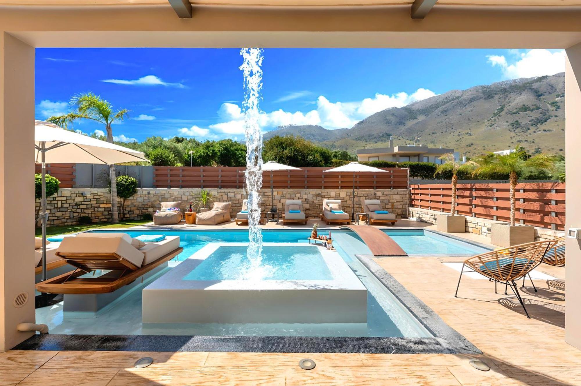 Minoas Villas Heated Pool Kournas Luaran gambar